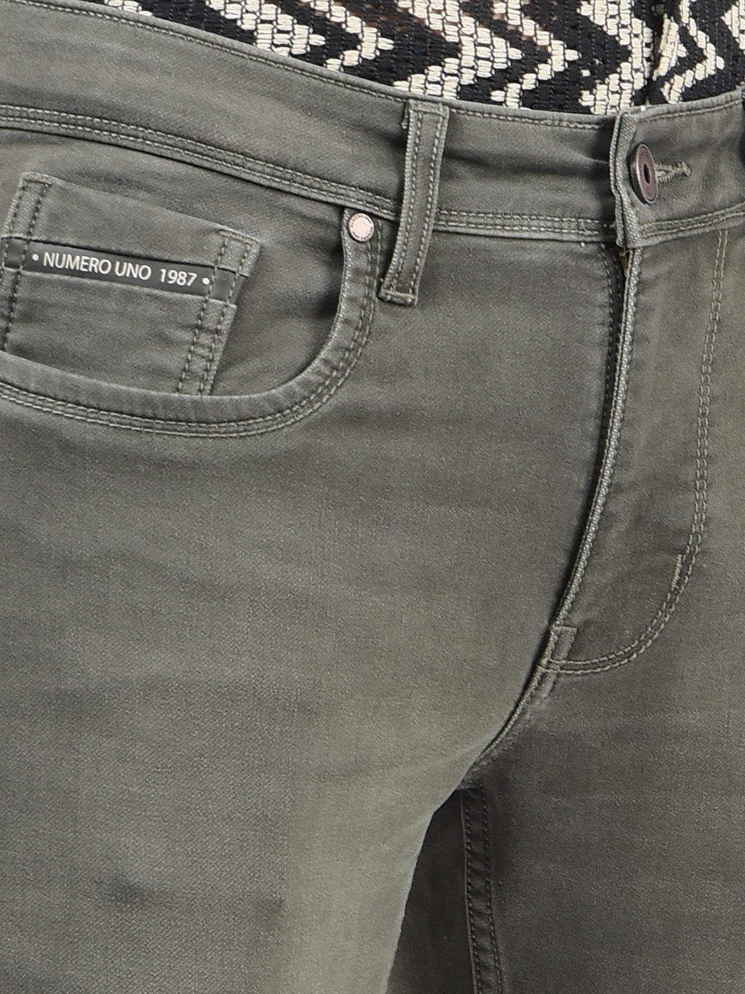 Numero Uno Men Solid Grey Jeans
